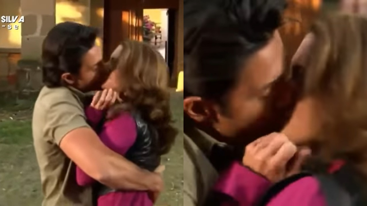 A Dona: José Miguel e Valentina se beijam (foto: Divulgação)