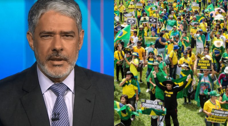 Bolsonaristas querem invadir a TV Globo e a Band (Foto: Reprodução)