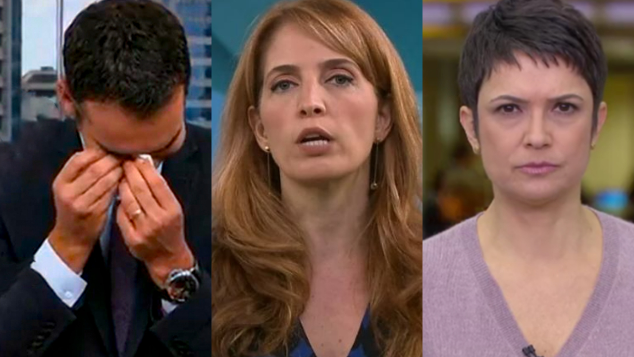 César Tralli, Poliana Abritta e Sandra Annenberg estão na mira da Globo (Foto: Reprodução)