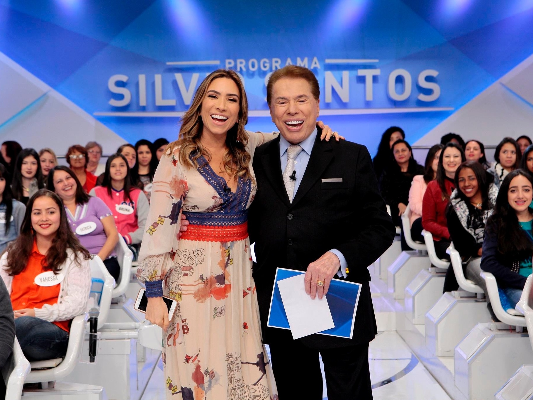 Patrícia Abravanel e Silvio Santos (Foto: Reprodução)